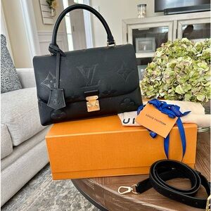 Gorgeous Louis Vuitton Madeleine MM embossed Monogram Empreinte leather